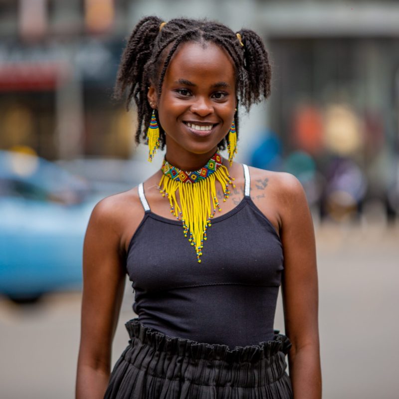 Nuru Beaded Fringe Necklace